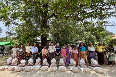 The team in Myanmar